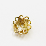 ORANGE FLOWER BROOCH 