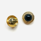 NINA RICCI STAR BLACK EARRINGS