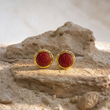 AZIMA II RED EARRINGS
