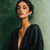 GREEN DAHLIA II EARRINGS