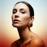 KALINGER JANA ORANGE EARRINGS 