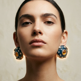 KALINGER JANA BLUE EARRINGS