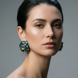 KALINGER JANA BLUE EARRINGS