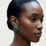 KALINGER JANA GREEN EARRINGS 