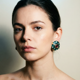 KALINGER JANA GREEN EARRINGS 