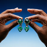 KALINGER SENDA BLUE EARRINGS