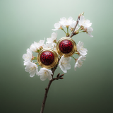 AZIMA III RED EARRINGS