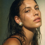 KUNI SILVER AR PEARL EARRINGS