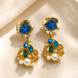 LA ROSE POUPRE EARRINGS