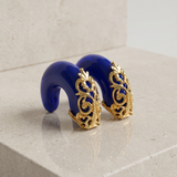 BLUE HORN EARRINGS
