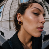 PURPLE MATTE EARRINGS