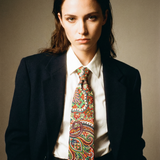 RED PAISLEY TIE