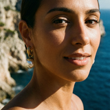 NEBA PLAIN PEARL SQUARE EARRINGS