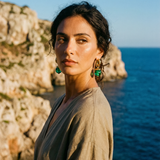 NEBA GREEN EARRINGS