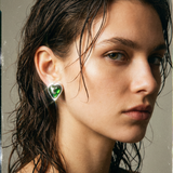 KALINGER RIAD GREEN EARRINGS