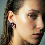 KALINGER RIAD RED EARRINGS