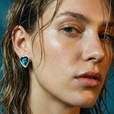 KALINGER RIAD BLUE EARRINGS