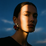 RED CROSS EARRINGS LES BERNARD VO