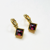NINA RICCI ADI PURPLE EARRINGS