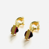 NINA RICCI ADI PURPLE EARRINGS