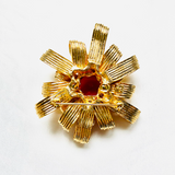JANE LES BERNARD RED BROOCH