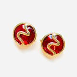 LEIRE LES BERNARD RED EARRINGS