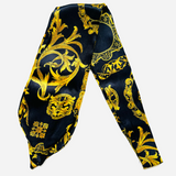 BLACK SILK HANDKERCHIEF