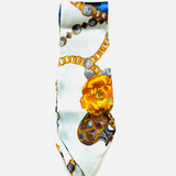 BLUE SILK HANDKERCHIEF