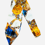BLUE SILK HANDKERCHIEF