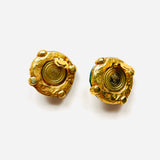 KALINGER JANA GREEN EARRINGS 