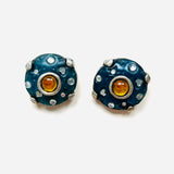 KALINGER JANA BLUE EARRINGS