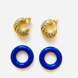 VERA PURPLE SQUARE EARRINGS