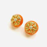 CASEY ORANGE EARRINGS