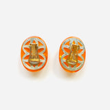 IZARO ORANGE EARRINGS
