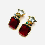 AKRA GARNET EARRINGS