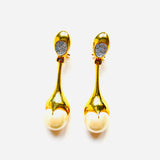 CRYSTAL TEAR EARRINGS