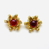 JANE LES BERNARD RED EARRINGS