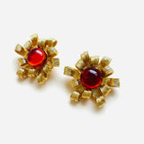 JANE LES BERNARD RED EARRINGS