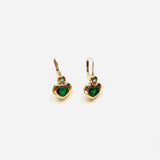Large Green Calla Lily Earrings