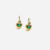 Large Green Calla Lily Earrings