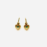 Large Green Calla Lily Earrings