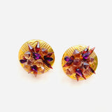KALINGER MAO PURPLE EARRINGS