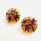 KALINGER MAO PURPLE EARRINGS