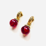 NEBA RED EARRINGS