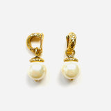 NEBA PLAIN PEARL SQUARE EARRINGS