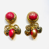 DARA RED EARRINGS