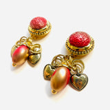 DARA RED EARRINGS
