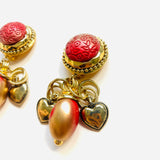 DARA RED EARRINGS