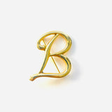 GOLD B BROOCH