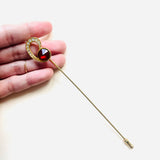 RED PHOEBE PIN
